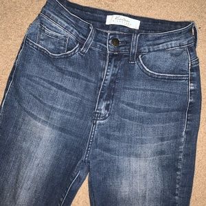 High-Rise KanCan medium wash skinny jeans